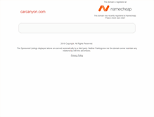 Tablet Screenshot of carcanyon.com